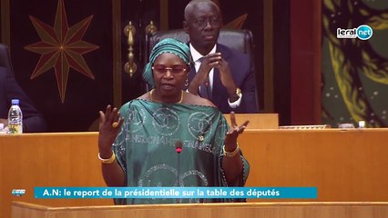 A.N: le report de la présidentielle sur la table des députés