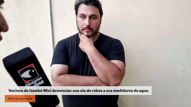Vecinos de Itambé Miní denuncian una ola de robos a sus medidores de agua