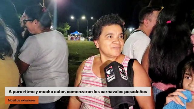 A puro ritmo y mucho color, comenzaron los carnavales posadeños