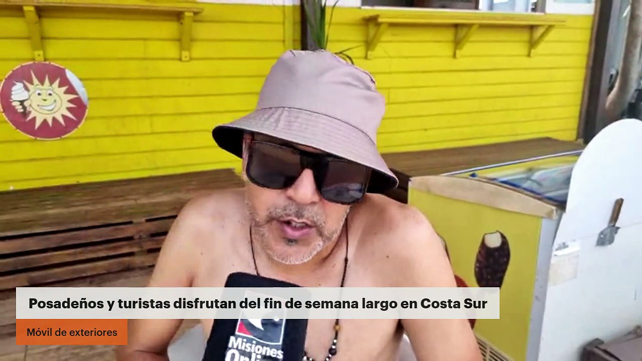 Posadeños y turistas disfrutan del fin de semana largo en Costa Sur