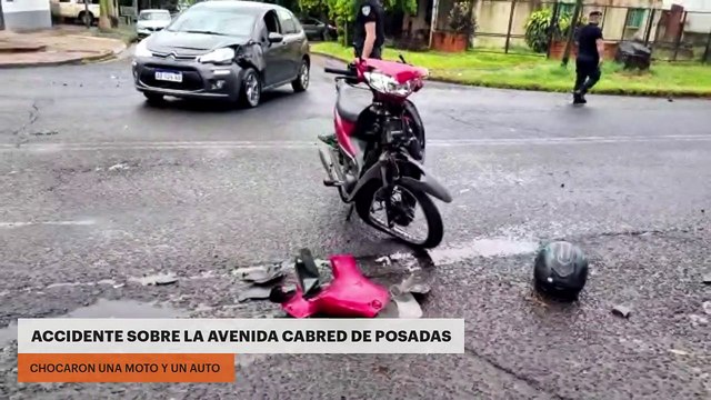 Ahora | Siniestro vehicular sobre la avenida Cabred de Posadas