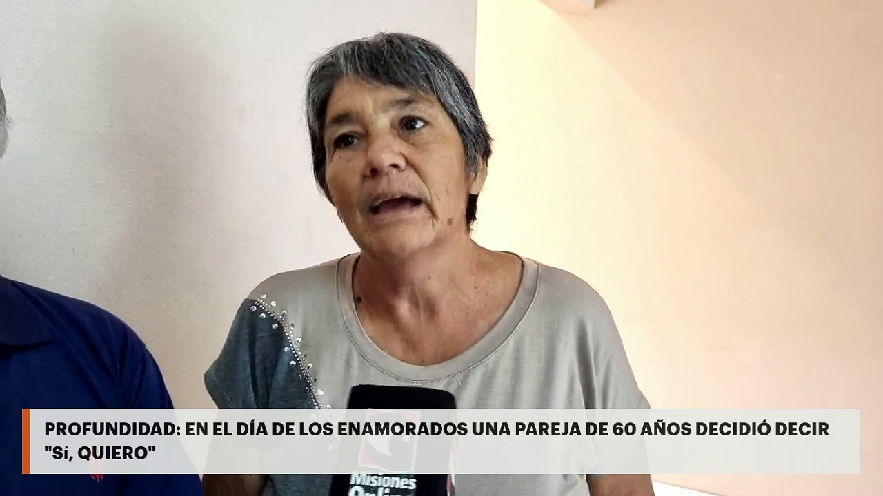 Profundidad | En el día de los enamorados una pareja de 60 años decidió decir " Si, Quiero"