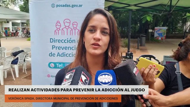 Posadas: Realizan actividades para prevenir la adicción al juego