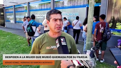 Último adiós Ramona Morínigo: despiden a la víctima de femicidio en Posadas