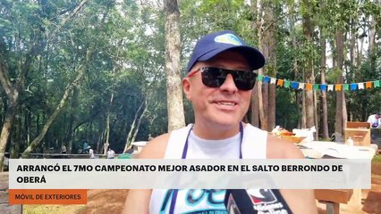 Arrancó el 7mo Campeonato Mejor Asador en el Salto Berrondo de Oberá