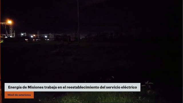 Energía de Misiones trabaja en el reestablecimiento del servicio eléctrico