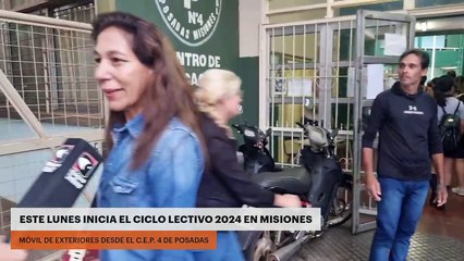Inicio del ciclo lectivo 2024 en el C.E.P. 4 de Posadas
