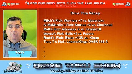Live Free NBA NHL NCAAB NHL Picks Drive Thru Show 3-13-2024