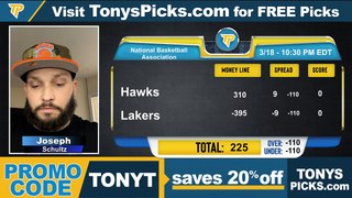Live Expert NBA Picks with Joseph Schultz - Predictions, Tonys Picks 3/18/2024