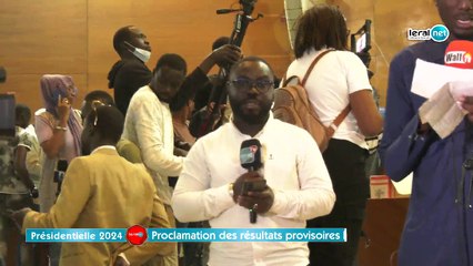Présidentielle 2024 : Proclamation des résultats provisoires