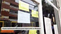 El paro nacional de ATE tuvo poca repercusión en Misiones