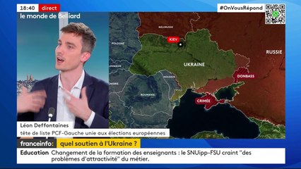 Léon Deffontaines invité de Franceinfo TV - le monde de Belliard