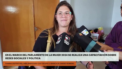 En el marco del Parlamento de la Mujer 2024 se realiza una capacitación sobre Redes Sociales y Política