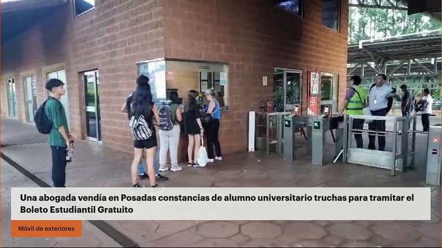Una abogada vendía en Posadas constancias de alumno universitario truchas para tramitar el Boleto Estudiantil Gratuito