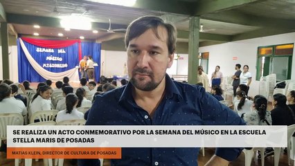 SE REALIZA UN ACTO CONMEMORATIVO POR LA SEMANA DEL MÚSICO EN LA ESCUELA STELLA MARIS DE POSADAS