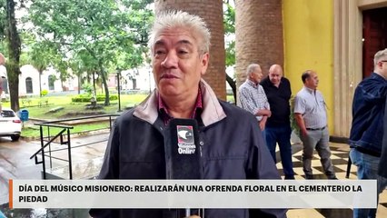 Día del Músico Misionero | Realizarán una ofrenda floral en el cementerio La Piedad