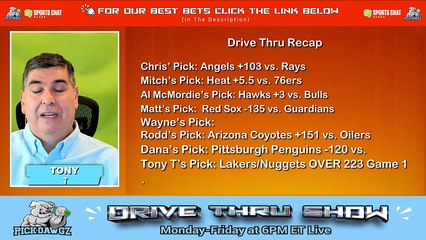 Live Free NHL MLB NBA Picks Drive Thru Show 4-17-2024