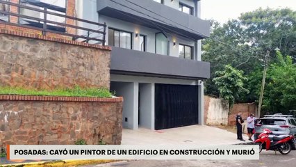 Posadas | Cayó un pintor de un edificio en construcción y murió