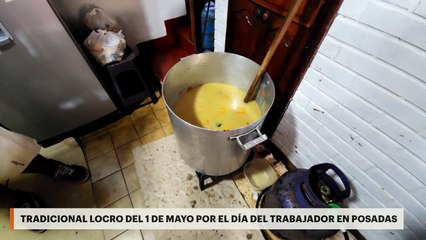 Tradicional locro del 1º de mayo por el Día del Trabajador en Posadas