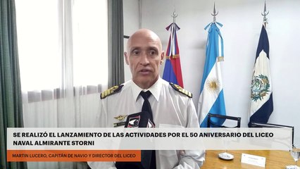 Se realizó el lanzamiento de las actividades por el 50 aniversario del Liceo Naval Almirante Storni
