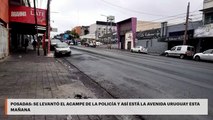 Posadas | Se levantó el acampe de la policía y así está la avenida Uruguay esta mañana