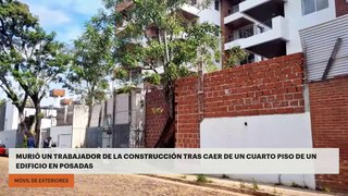 Murió un trabajador de la construcción tras caer de un cuarto piso de un edificio en Posadas