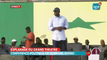 DIRECT -  Conférence Ousmane Sonko à l'esplanade du Grand Théâtre