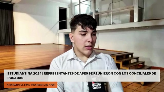 Estudiantina 2024 | Representantes de Apes se reunieron con los concejales de Posadas