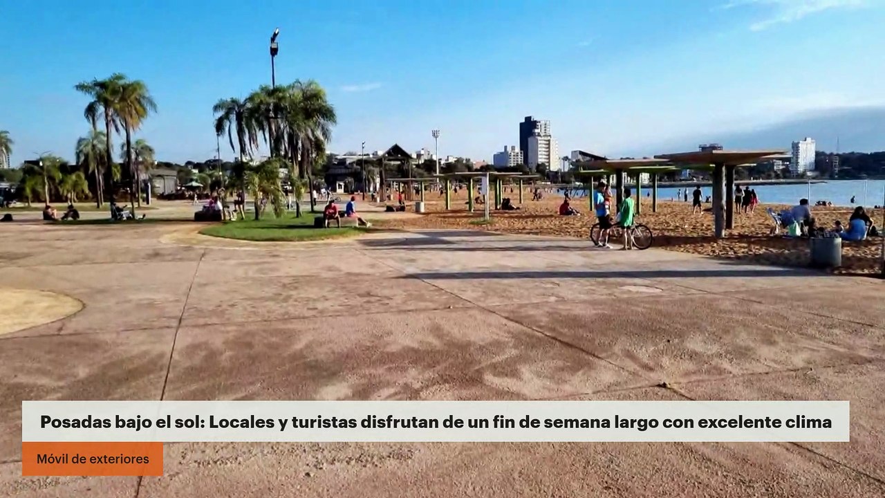 Posadas bajo el sol: Locales y turistas disfrutan de un fin de semana largo con excelente clima