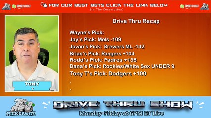 Live Free MLB WNBA Picks Drive Thru Show 6-29-2024