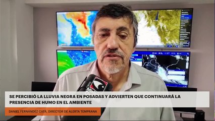 SE PERCIBIÓ LA LLUVIA NEGRA EN POSADAS Y ADVIERTEN QUE CONTINUARÁ LA PRESENCIA DE HUMO EN EL AMBIENTE