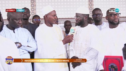 Direct: inauguration mosquée Mame Cheikh MBAYE