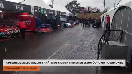 Turismo Carretera en Posadas | A pesar de la lluvia, los fanáticos siguen firmes en el Autódromo Rosamonte
