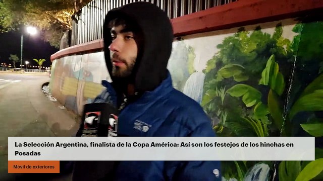 La Selección Argentina, finalista de la Copa América: Así son los festejos de los hinchas en Posadas