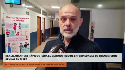 REALIZARÁN TEST RÁPIDOS PARA EL DIAGNÓSTICO DE ENFERMEDADES DE TRANSMISIÓN SEXUAL EN EL IPS
