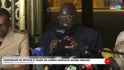 DIRECT Massalikul Jinaan: Point de presse du Jëwriñ Mbackiyou FAYE