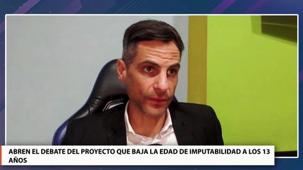 Abren el debate del proyecto que baja la edad de imputabilidad a los 13 años