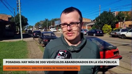 POSADAS: HAY MÁS DE 200 VEHÍCULOS ABANDONADOS EN LA VÍA PÚBLICA