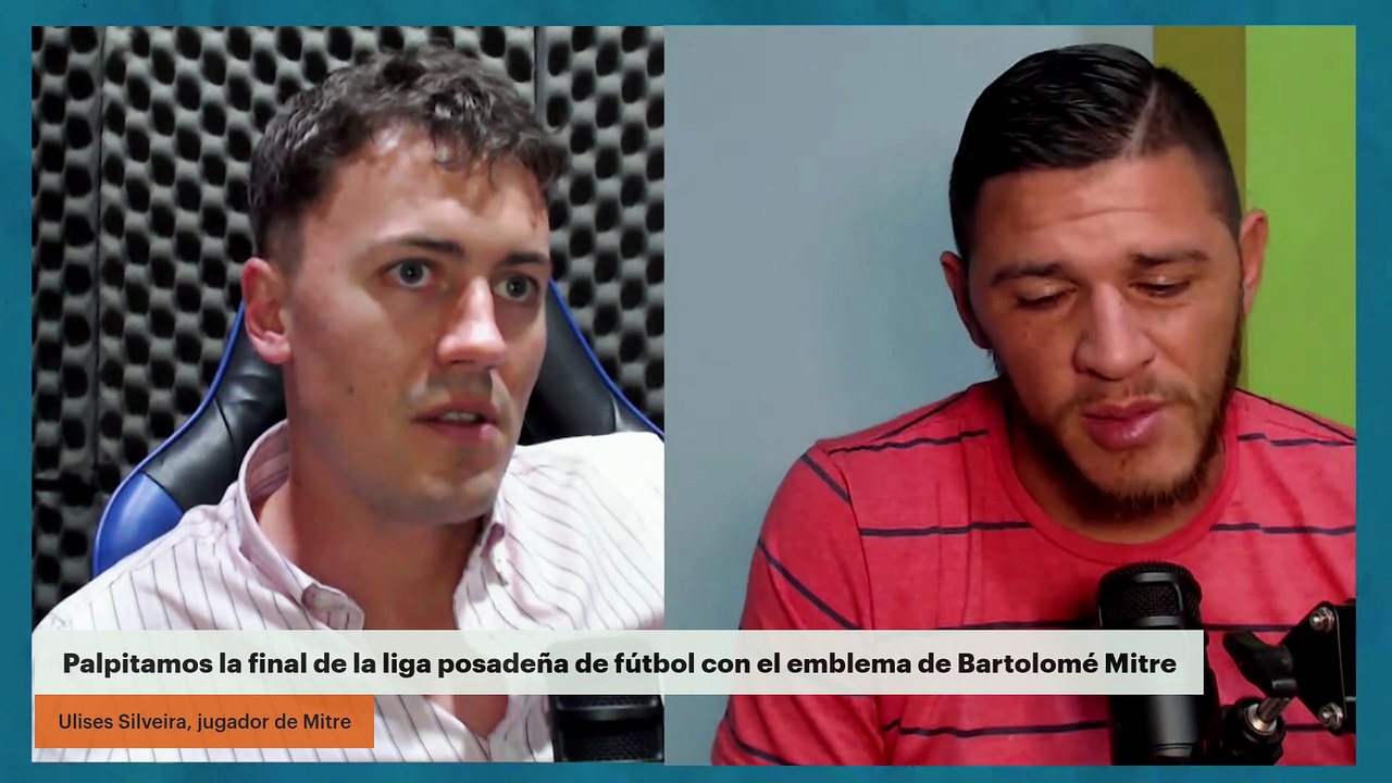 Palpitamos la final de la liga posadeña de fútbol con el emblema de Bartolomé Mitre