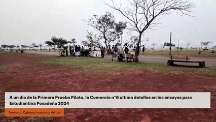 A un día de la Primera Prueba Piloto, la Comercio n°6 ultima detalles en los ensayos para Estudiantina Posadeña 2024