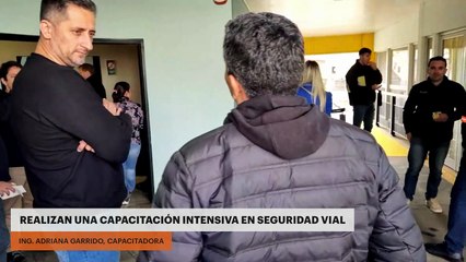REALIZAN UNA CAPACITACIÓN INTENSIVA EN SEGURIDAD VIAL