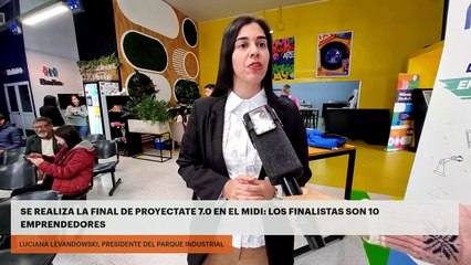 Se realiza la final de Proyectate 7.0 en el Midi: los finalistas son 10 emprendedores