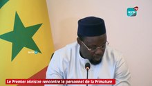 Le Premier Ministre rencontre le personnel de la Primature
