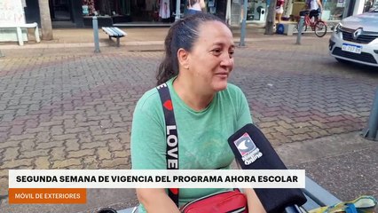 Segunda semana de vigencia del programa Ahora Escolar
