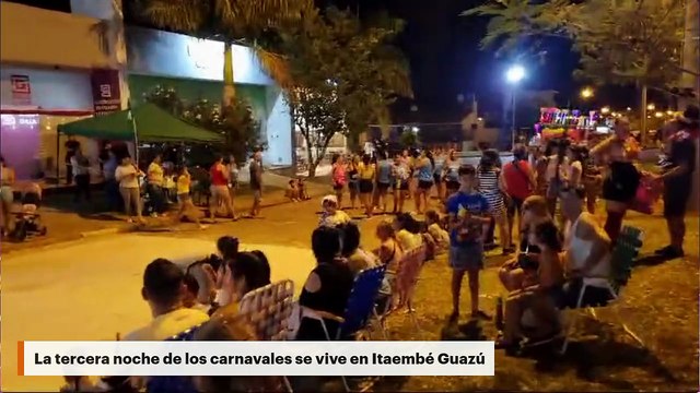 La tercera noche de los carnavales se vive en Itaembé Guazú