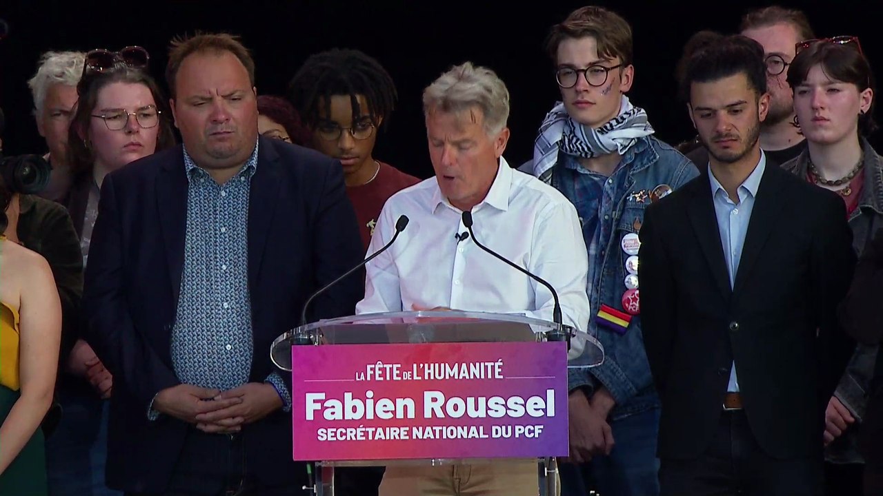 Meeting de Fabien Roussel à la Fête de l'Humanité