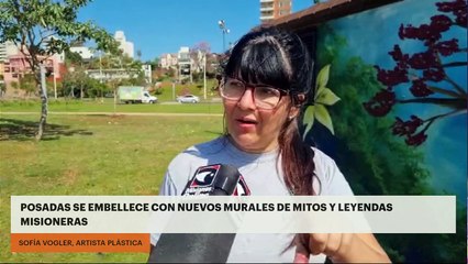 POSADAS SE EMBELLECE CON NUEVOS MURALES DE MITOS Y LEYENDAS MISIONERAS