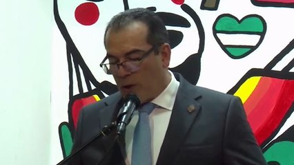 El gobernador en ejercicio, Mario Aguilera, participó en el acto de inauguración de nuestro stand en la #Fexpocruz2024.