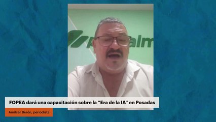 FOPEA dará una capacitación sobre la “Era de la IA” en Posadas