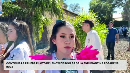 Continúa la prueba piloto del Show de Scolas de la Estudiantina posadeña 2024